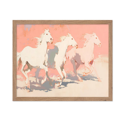 White Horses Running No3