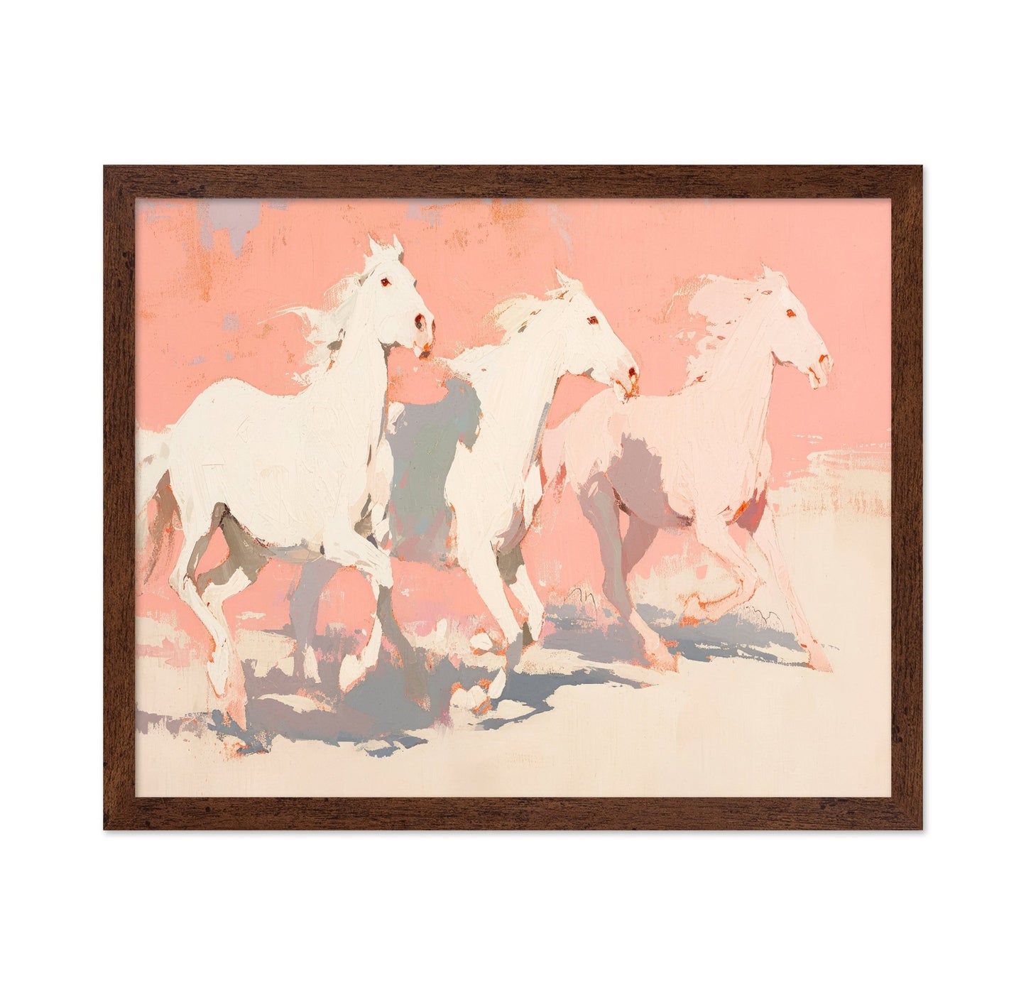 White Horses Running No3