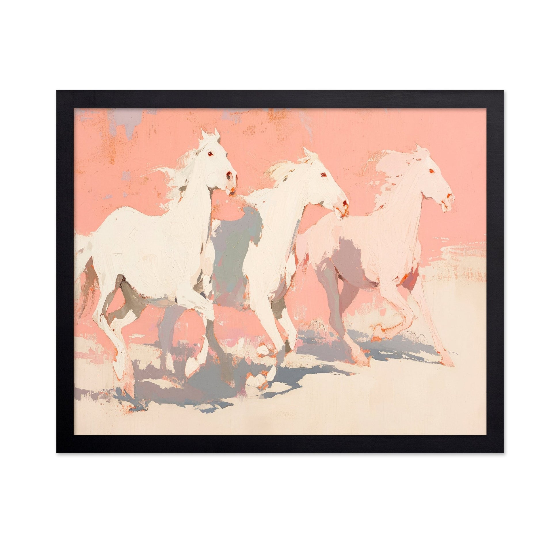 White Horses Running No3
