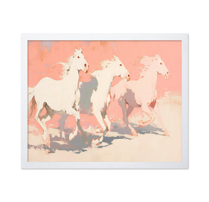 White Horses Running No3