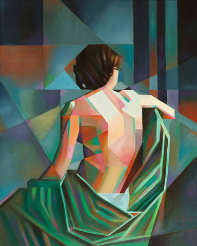 Geometric Seated Figure