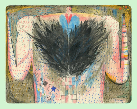 Abstract Winged Figure