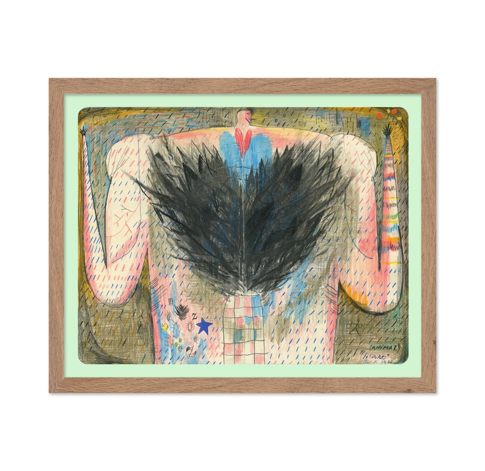 Abstract Winged Figure