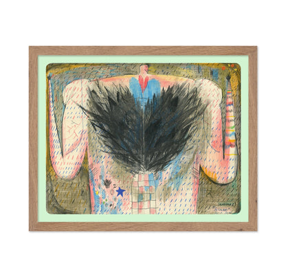 Abstract Winged Figure