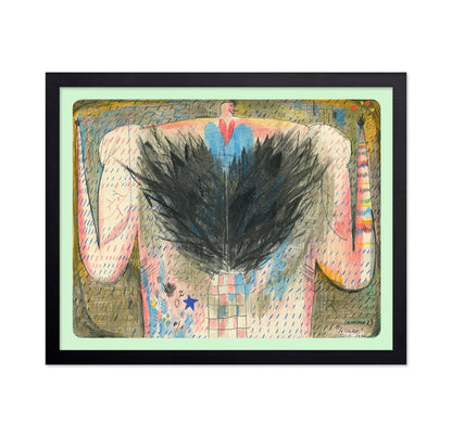 Abstract Winged Figure
