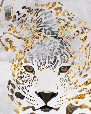 Golden Leopard Face