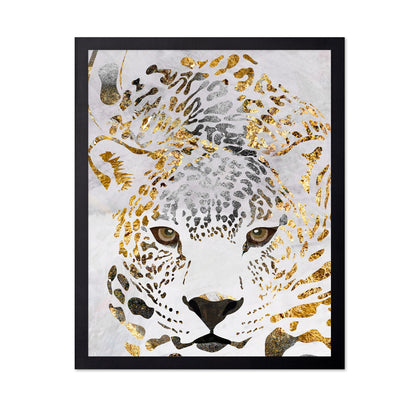 Golden Leopard Face