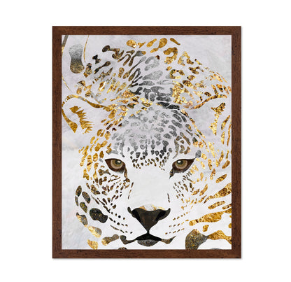 Golden Leopard Face