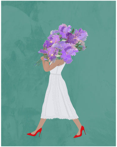 Floral Walk Silhouette