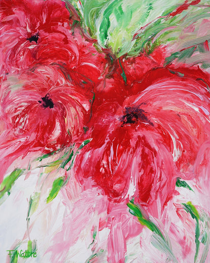 Red Floral Burst