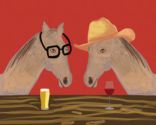 Horses At Bar