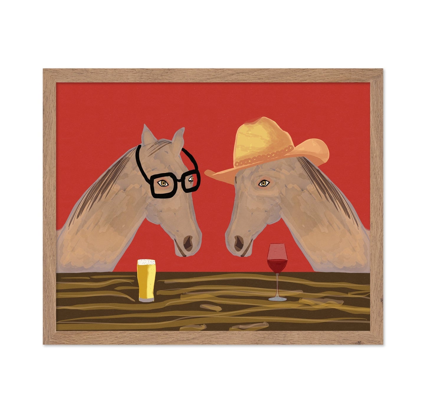 Horses At Bar