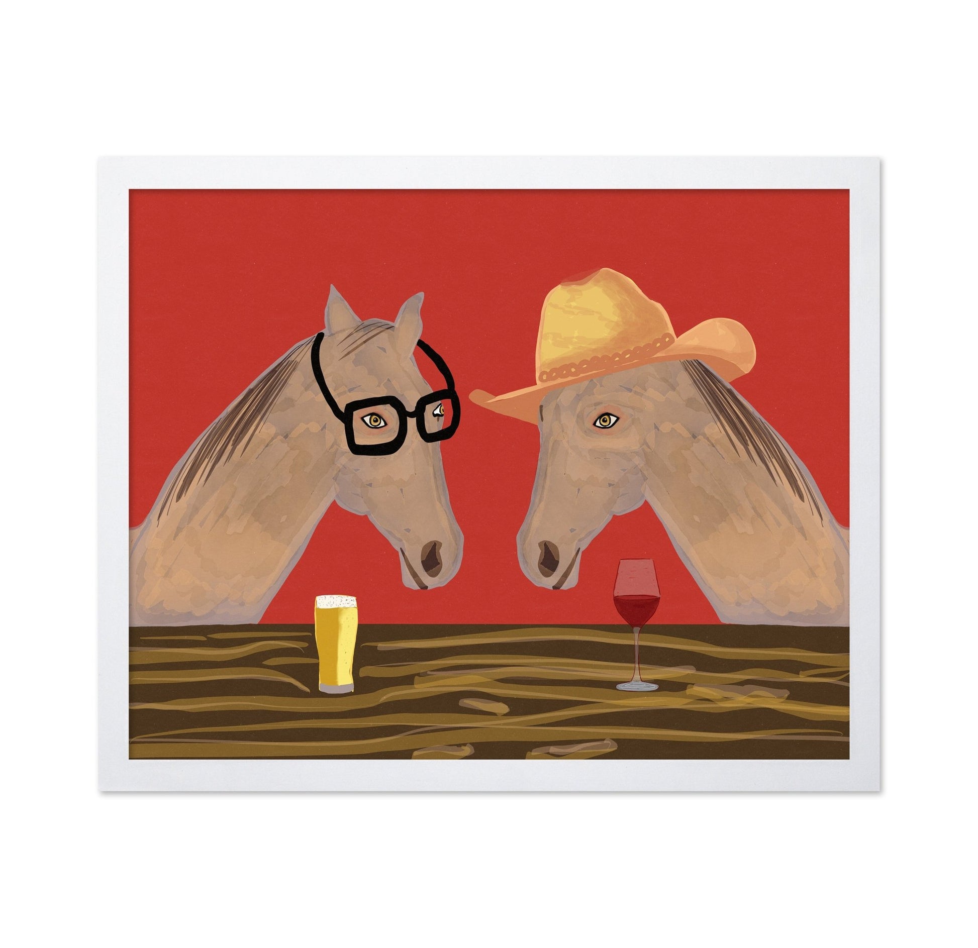 Horses At Bar