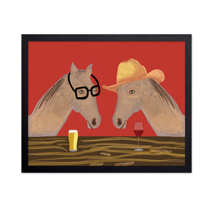 Horses At Bar