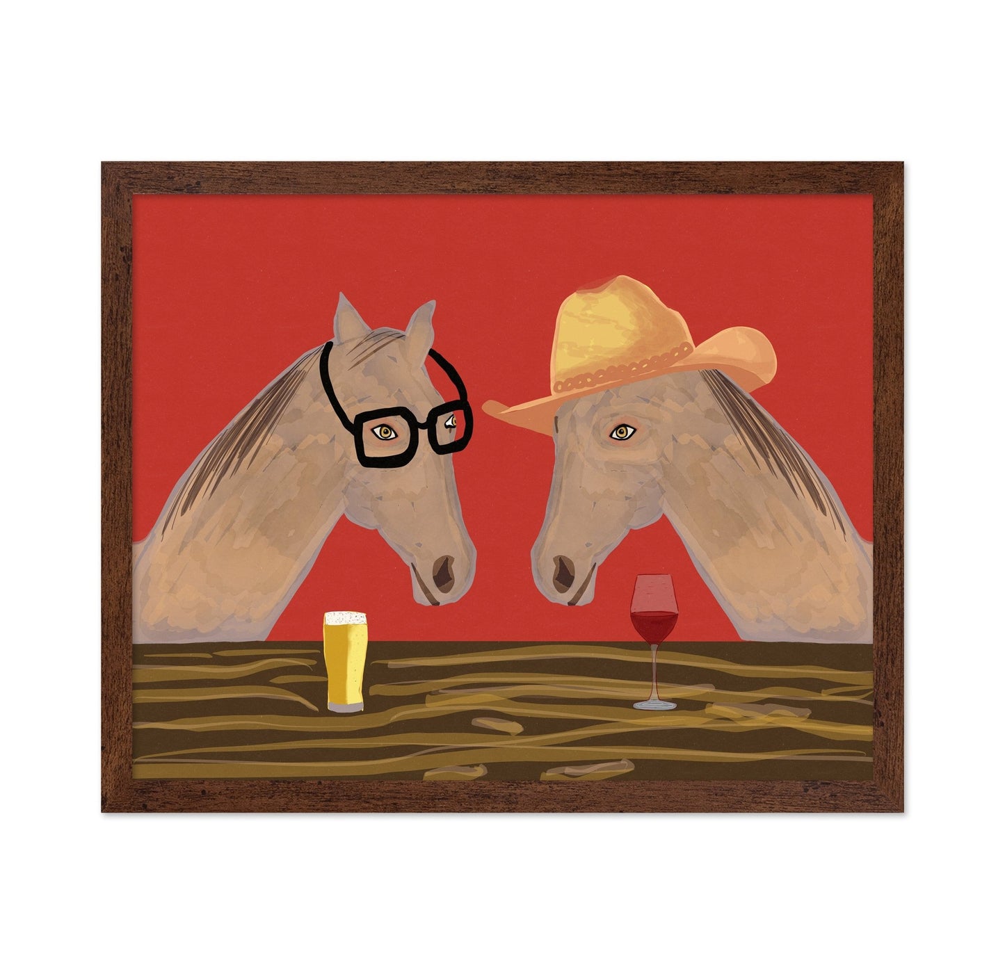 Horses At Bar