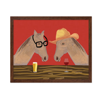 Horses At Bar