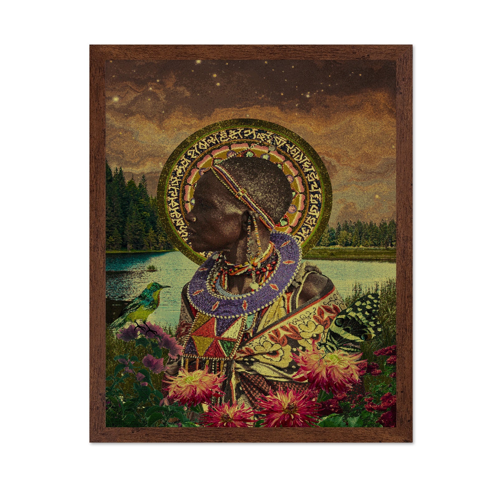 Beaded Tribal Portrait