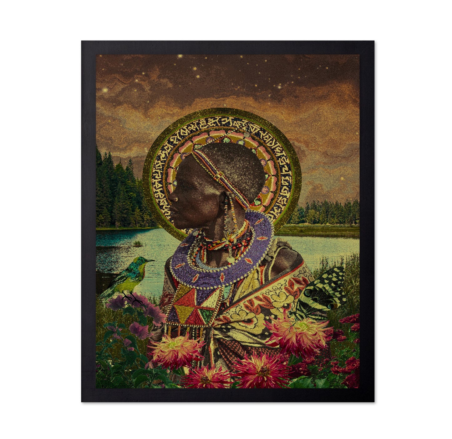 Beaded Tribal Portrait