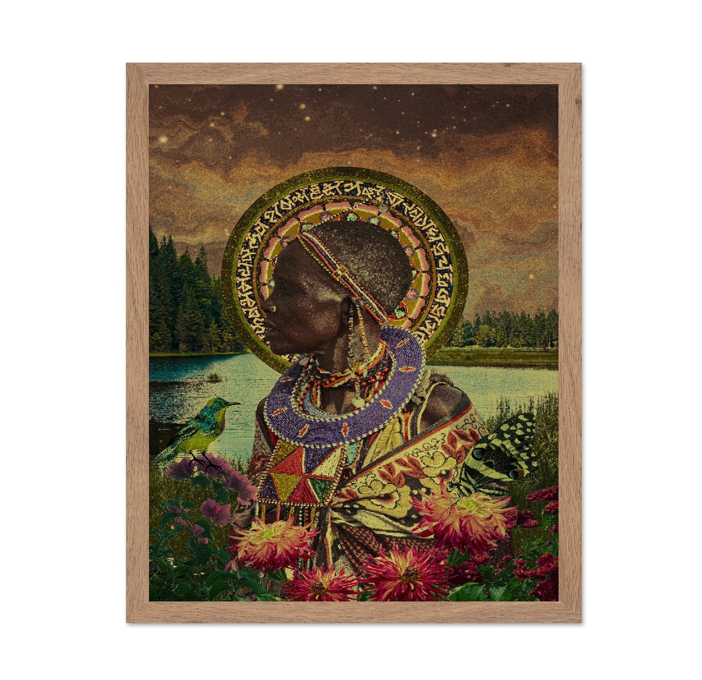 Beaded Tribal Portrait