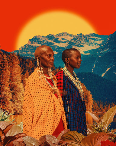 Sunset Tribal Pair