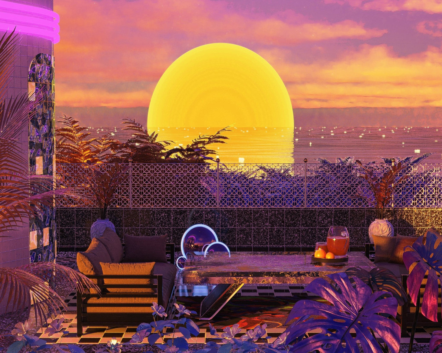 Sunset Terrace Glow