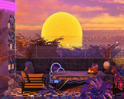 Sunset Terrace Glow