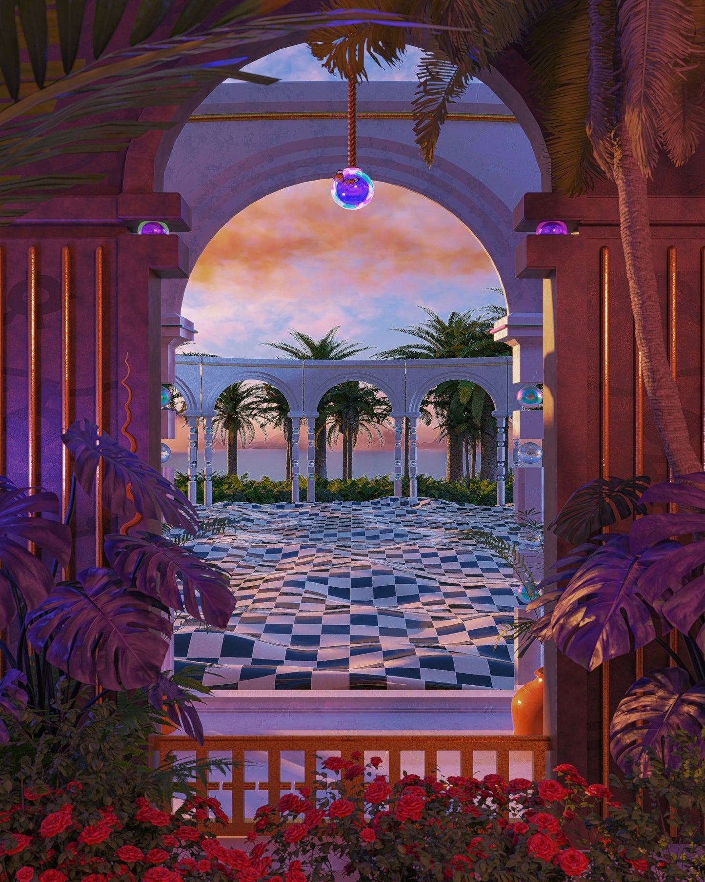Surreal Garden Archway
