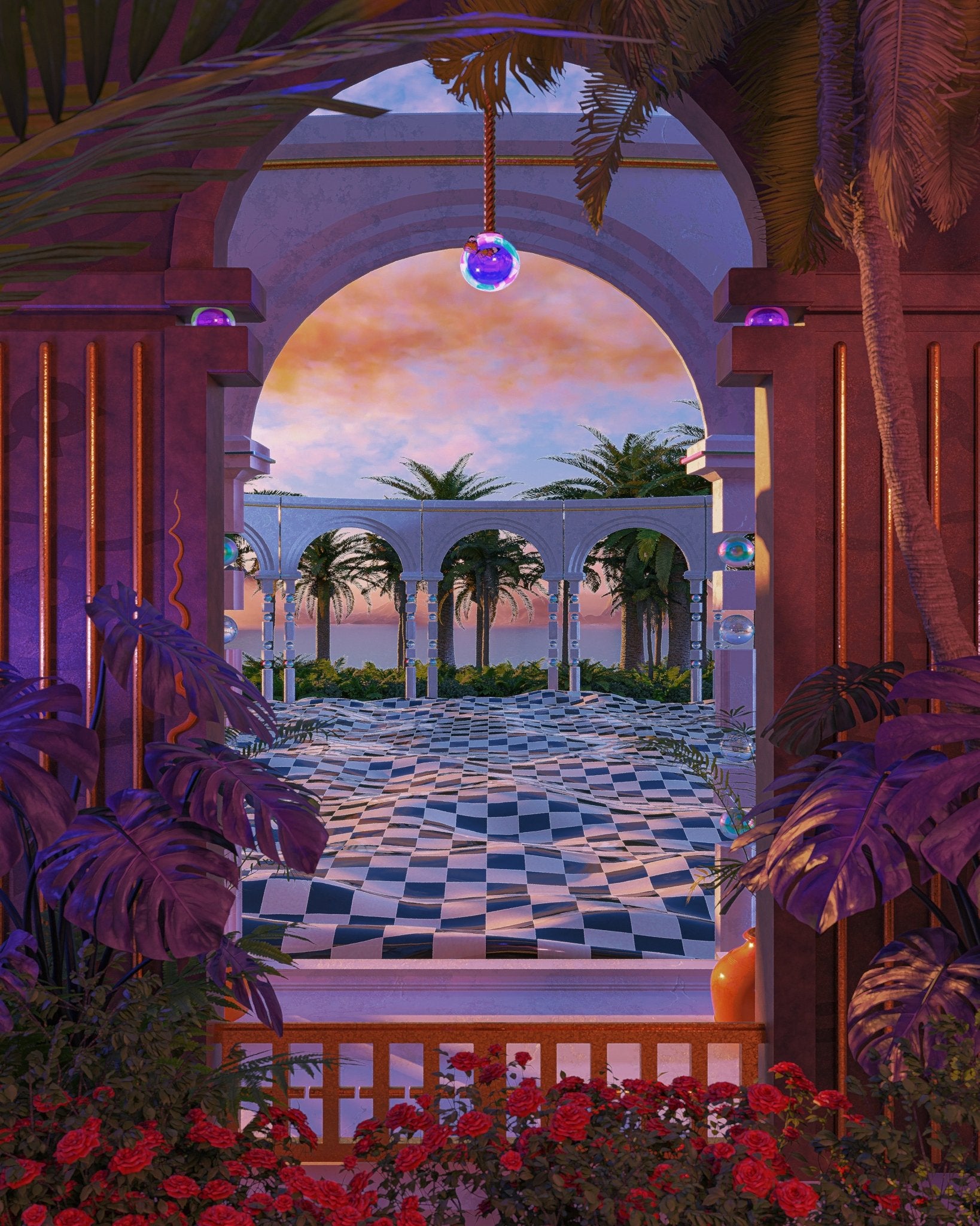 Surreal Garden Archway