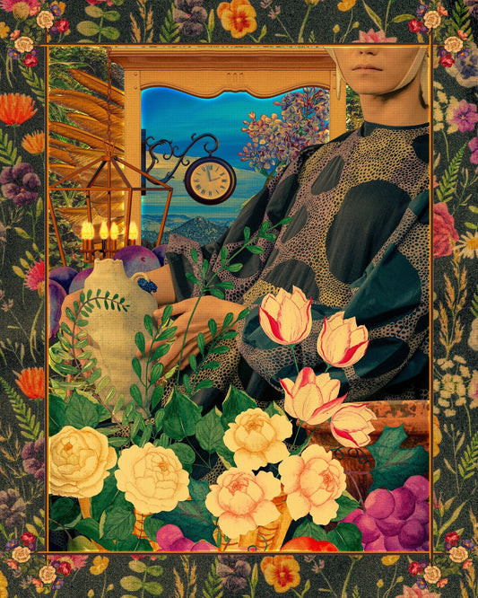 Floral Window Stillness