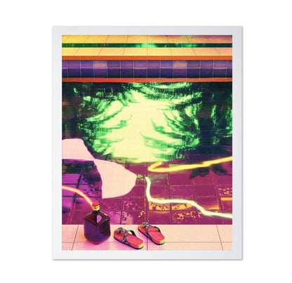 Neon Pool Reflection