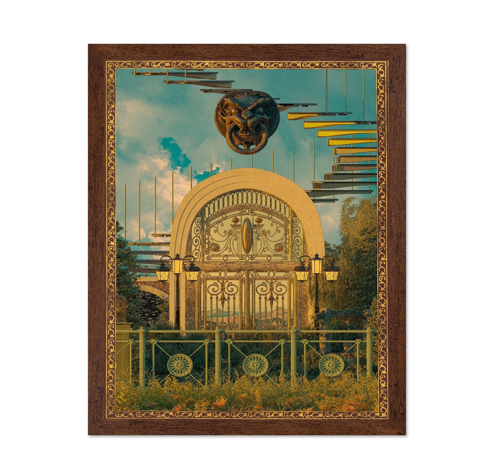 Surreal Garden Gate