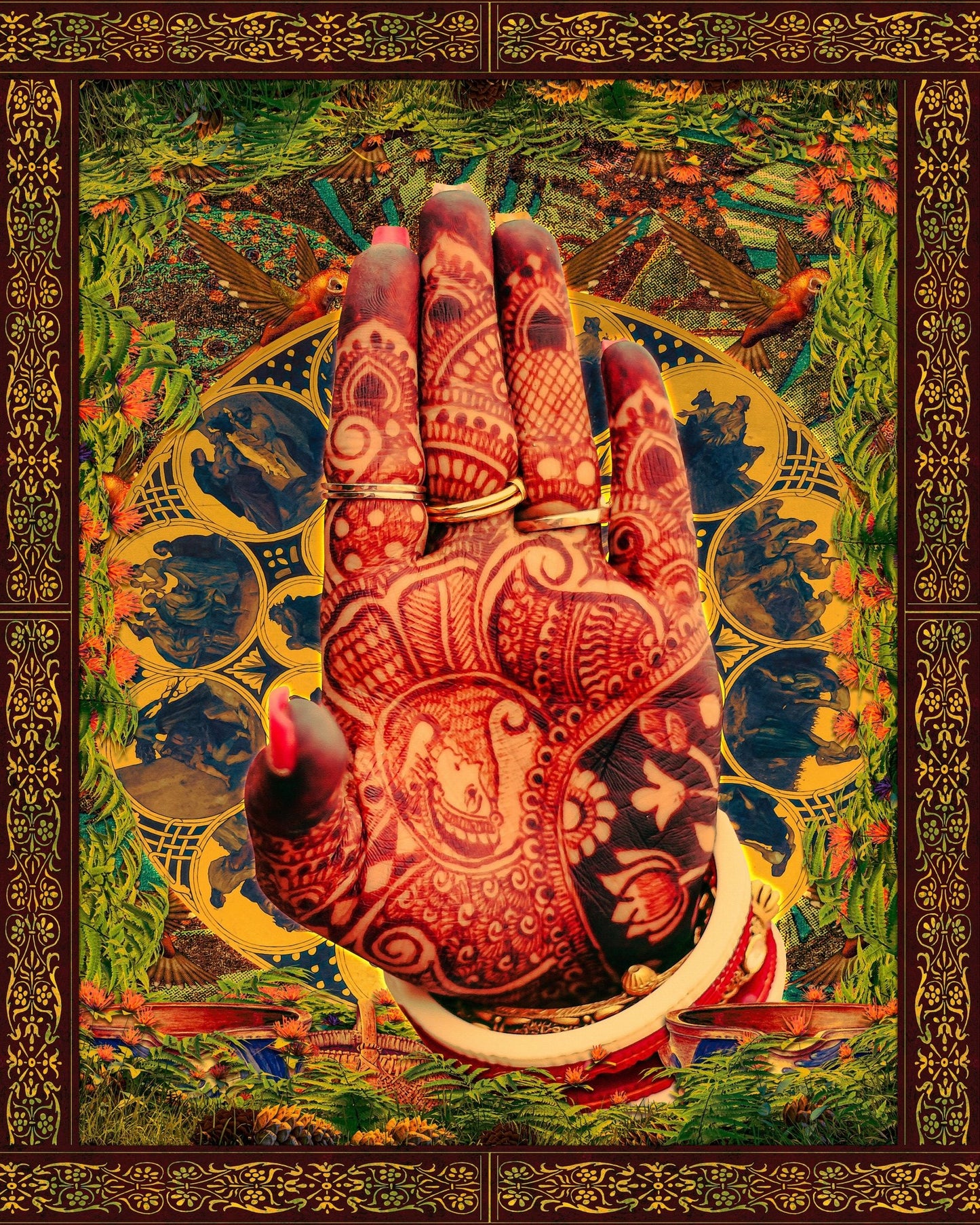 Henna Hand Collage