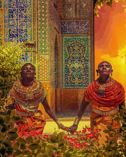 Cultural Mosaic Scene