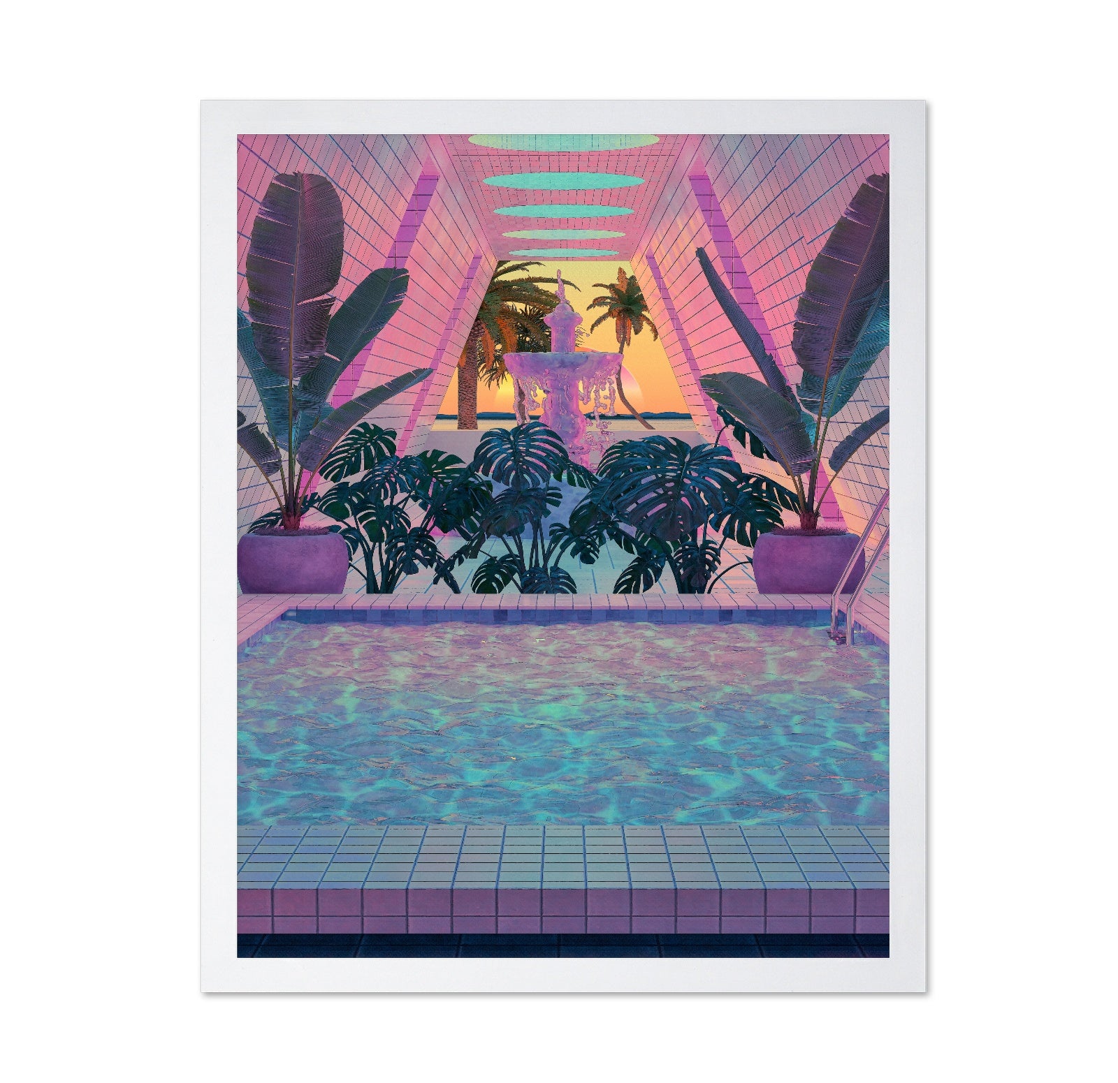 Neon Pool Oasis