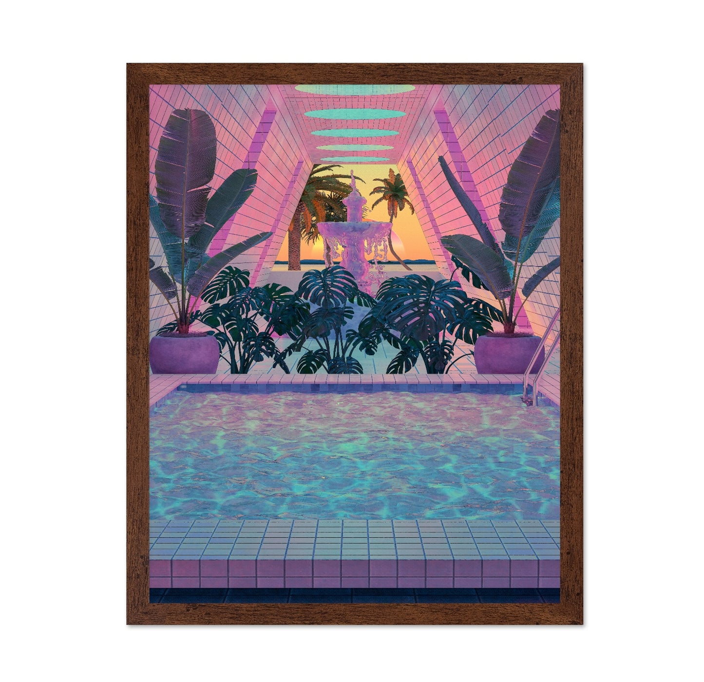 Neon Pool Oasis