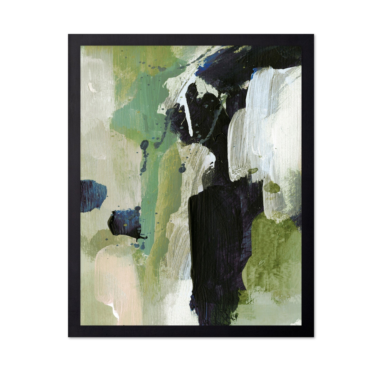 Green Black Brush