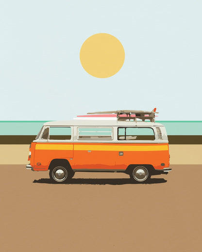Retro Surf Van