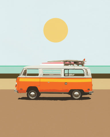Retro Surf Van