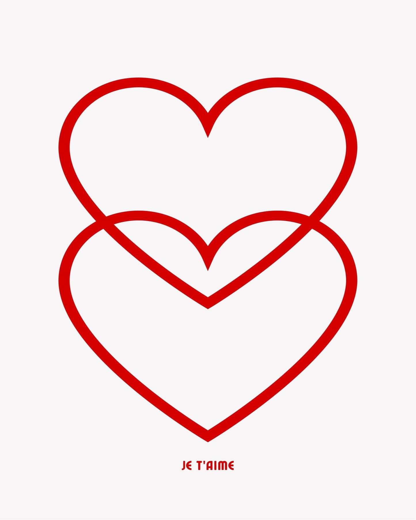 Double Heart Outline