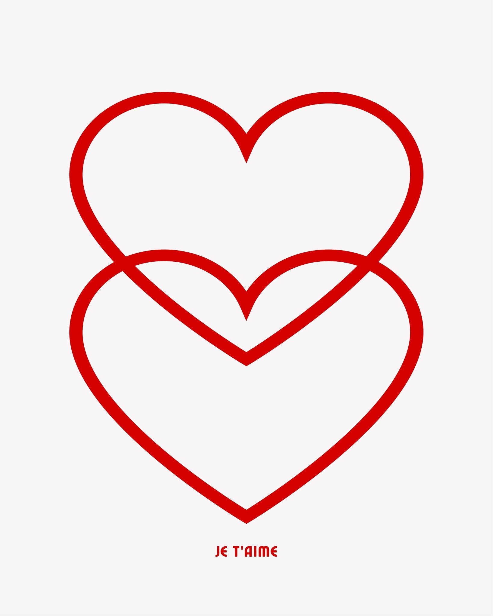 Double Heart Outline
