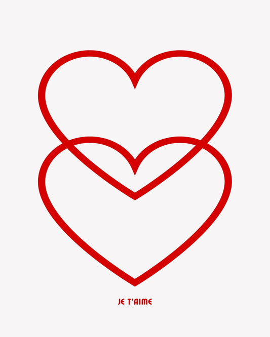 Double Heart Outline