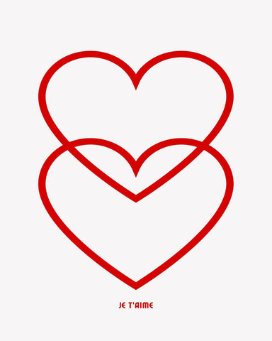 Double Heart Outline