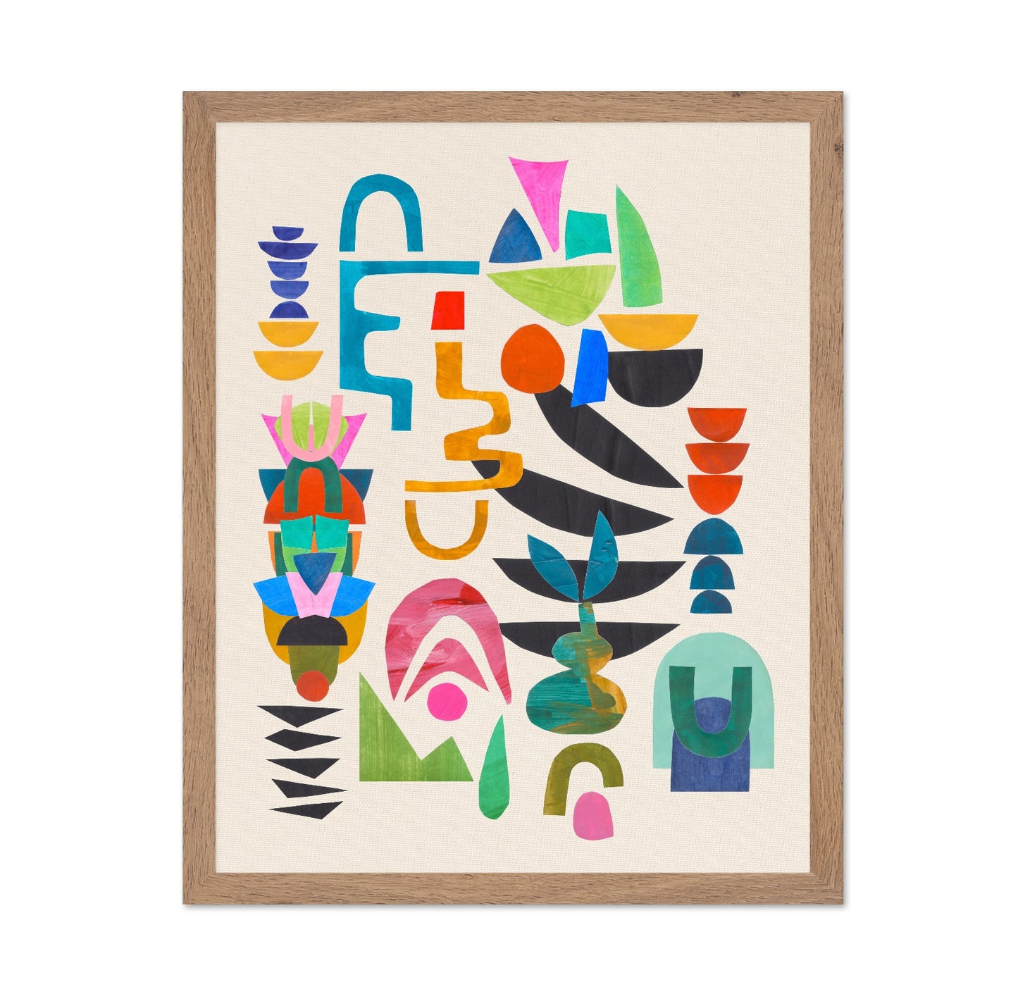 Colorful Abstract Totems