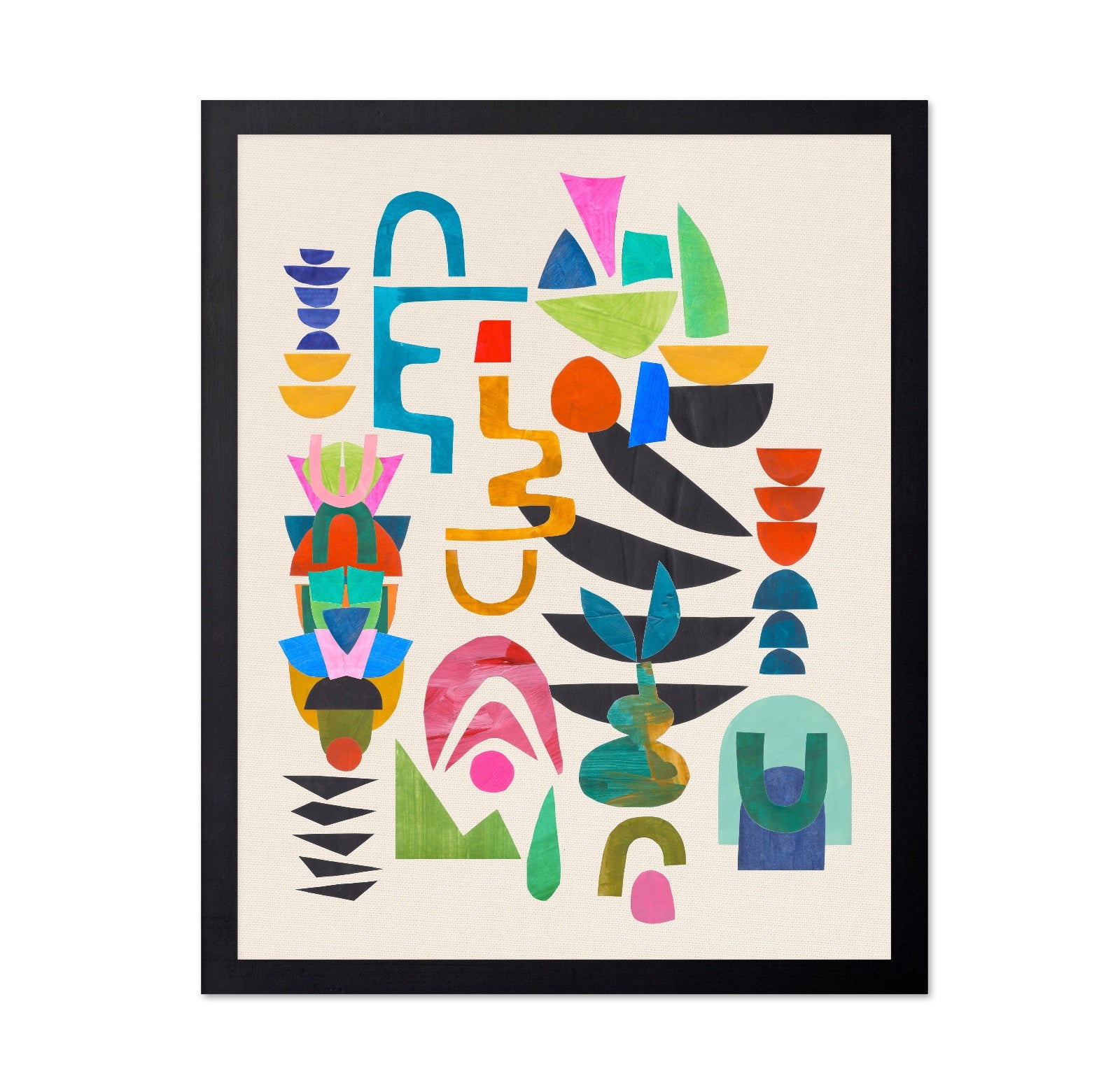 Colorful Abstract Totems