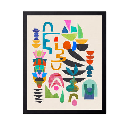 Colorful Abstract Totems
