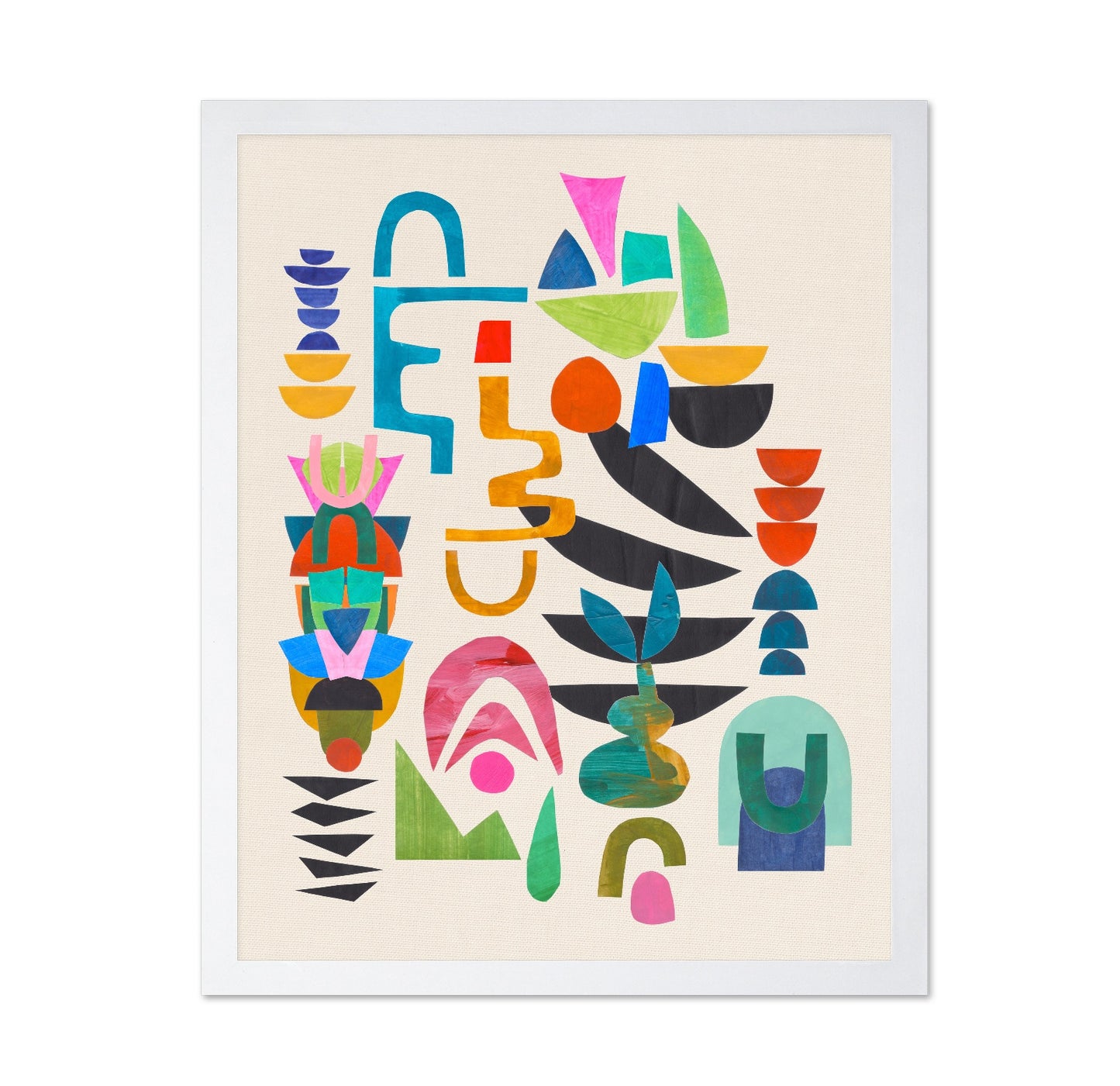Colorful Abstract Totems