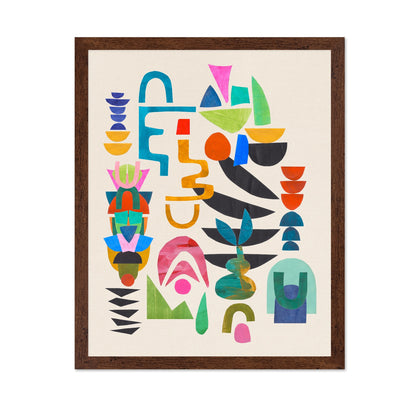 Colorful Abstract Totems