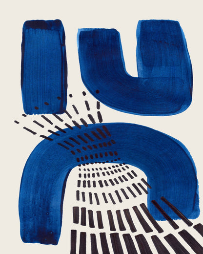 Blue Arch Pattern