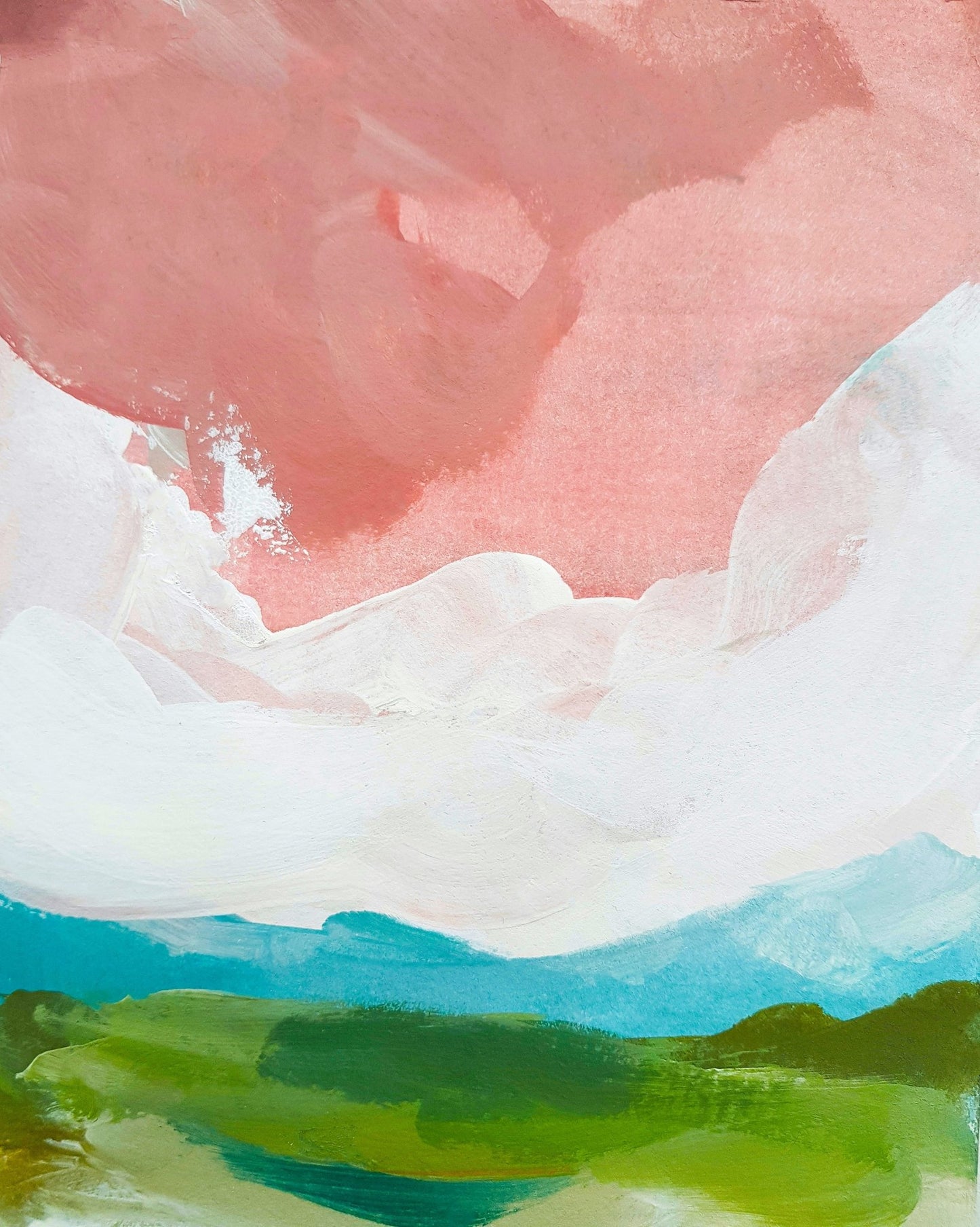 Pink Sky Landscape