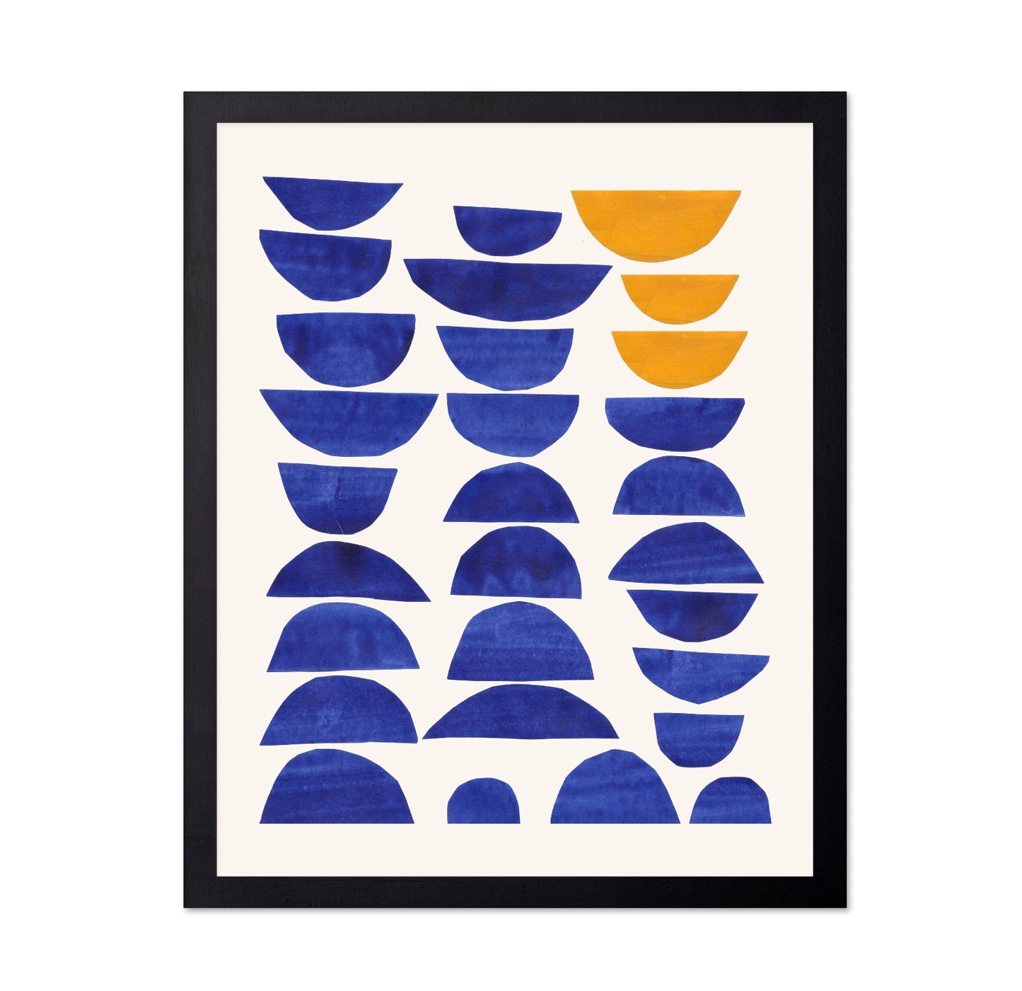 Blue Half Shapes